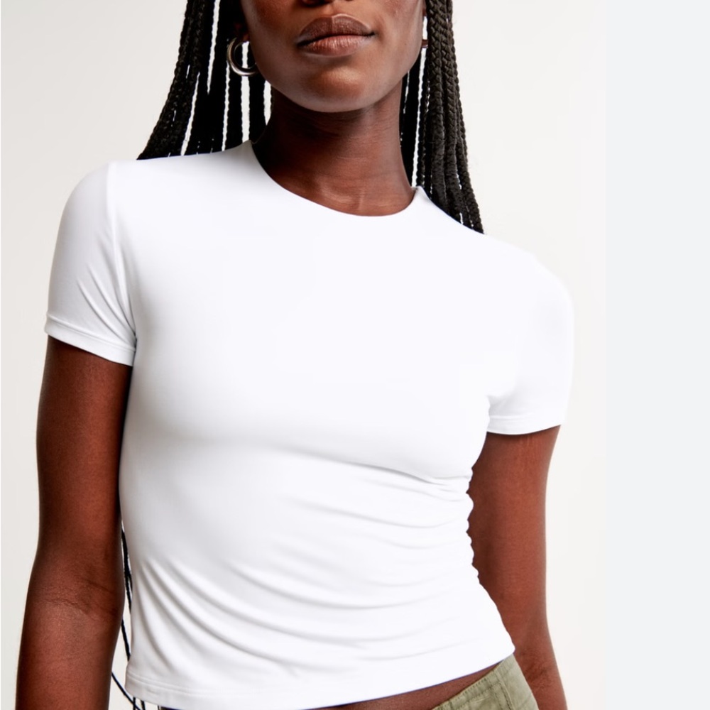 Abercrombie & Fitch White Short Sleeve